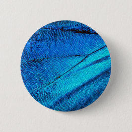 Iridescent Blue Butterfly Wing Button