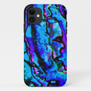 Iridescent Blue Green Lila Marmor Schöne Case-Mate iPhone Hülle