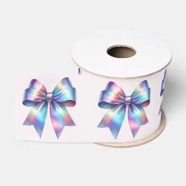 Iridescent Bow Rainbow Colors Ripsband