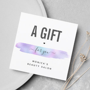 Iridescent Brush Stroke Add Logo Schönheit Makeup 