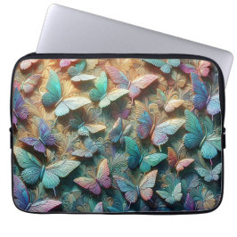 Iridescent Butterfly Garden Laptopschutzhülle