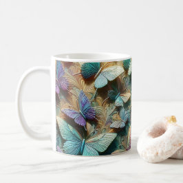 Iridescent Butterfly Garden Mug Kaffeetasse