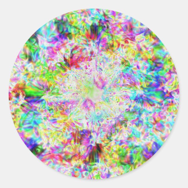 Iridescent Chrome 8 Runder Aufkleber (Vorderseite)