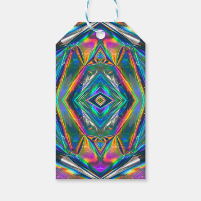 Iridescent Chrome Gift Tags Geschenkanhänger (Vorderseite)