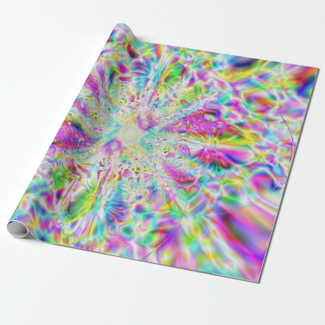 Iridescent Chrome Nine Geschenkpapier (Ungerollt)