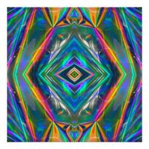 Iridescent Chrome Perfect Poster