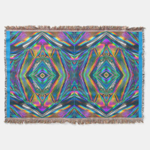 Iridescent Chrome Throw Blanket Decke
