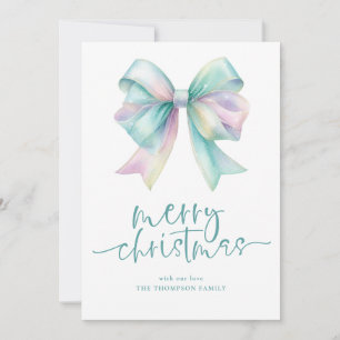 Iridescent Coquette 2026 Kalender Frohe Weihnachte Feiertagskarte