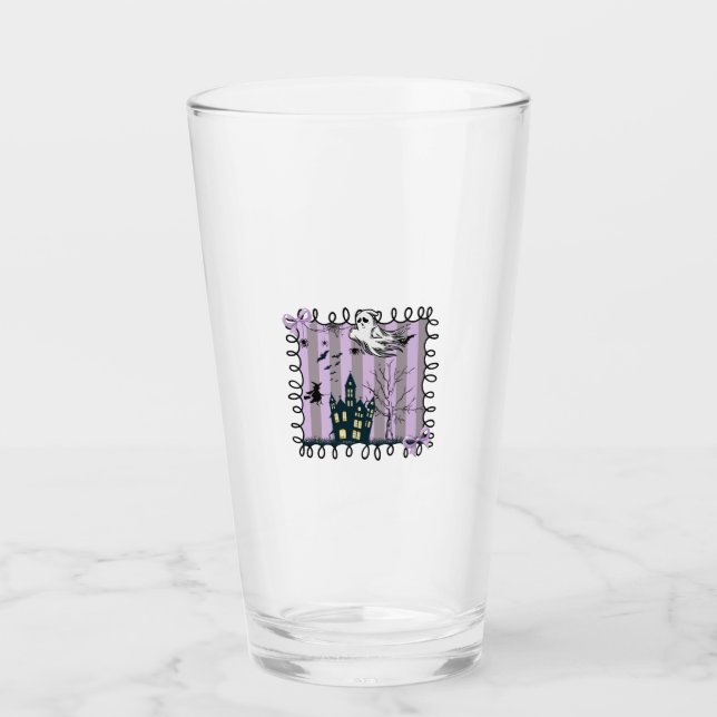 Iridescent Coquette Halloween Glas (Vorderseite)