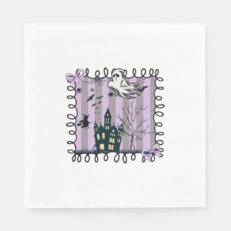 Iridescent Coquette Halloween Serviette