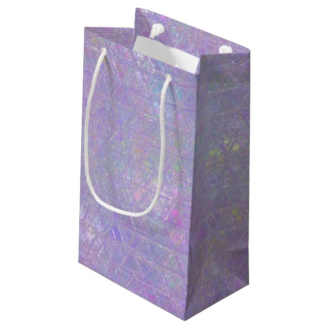 Iridescent Design Geschenktasche Kleine Geschenktüte (Rückseite Schrägansicht)