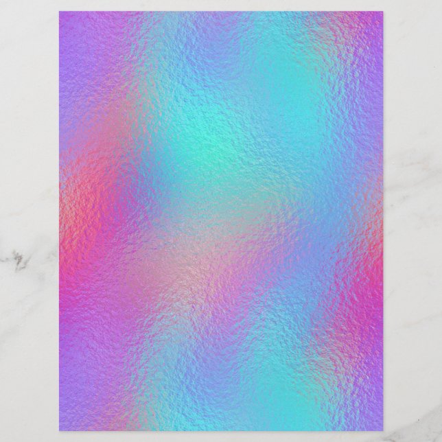 Iridescent Faux Foil Scrapbook Paper No. 67 (Vorderseite)