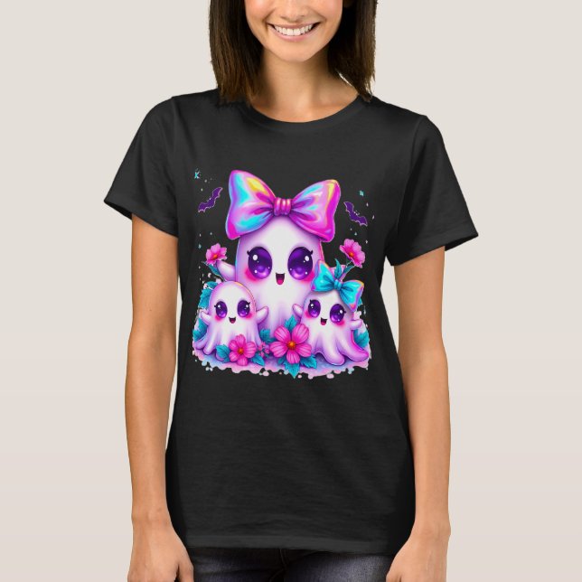 Iridescent Ghost Halloween T-shirt (Vorderseite)