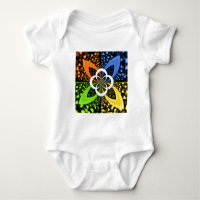 Iridescent Hearts Seamless Polka Dot Abstrakt Art