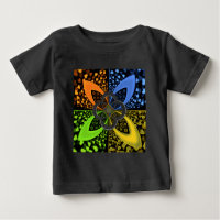 Iridescent Hearts Seamless Polka Dot Abstrakt Art