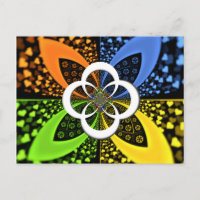 Iridescent Hearts Seamless Polka Dot Abstrakt Art