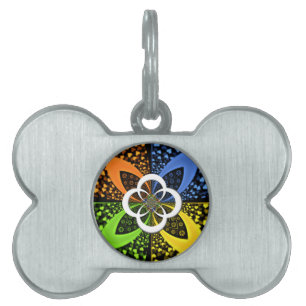 Iridescent Hearts Seamless Polka Dot Abstrakt Art Tiermarke