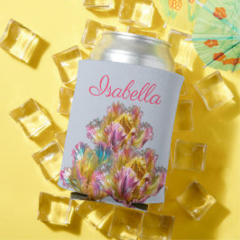 Iridescent holografische Ruffled Tulip Dosenkühler