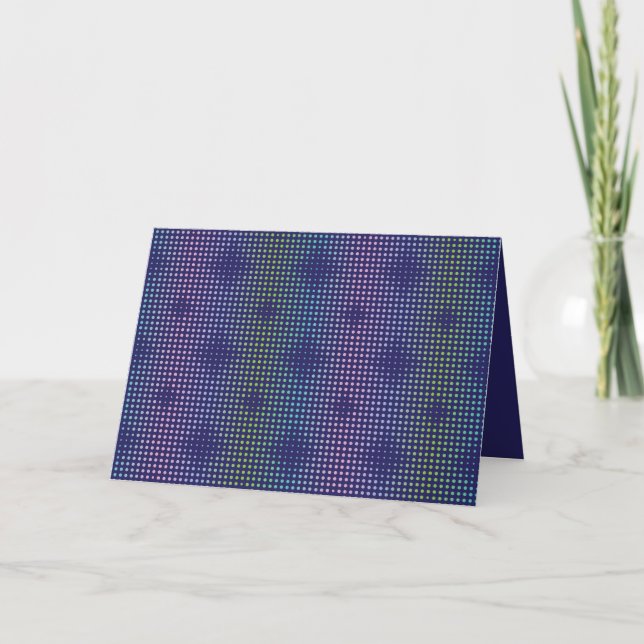 Iridescent Holographic Dots Pattern Karte (Vorderseite)