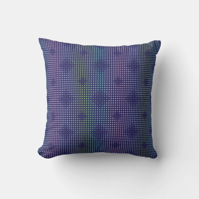 Iridescent Holographic Dots Pattern Kissen (Vorderseite)