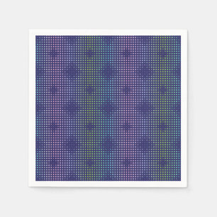 Iridescent Holographic Dots Pattern Serviette