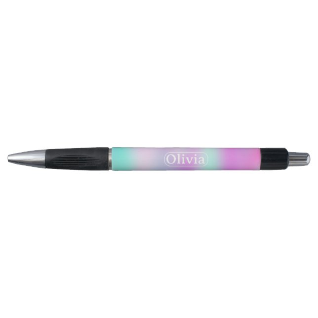 Iridescent Holographic Gradient Kugelschreiber (Vorderseite)