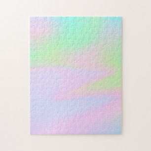 Iridescent Holographic Pastel Unicorn Rainbow Puzzle