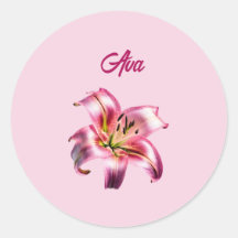 Iridescent Holographic Pink Asiatic Lily