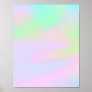 Iridescent Holographic Poster