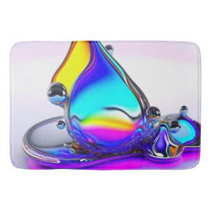 Iridescent Liquid Badematte