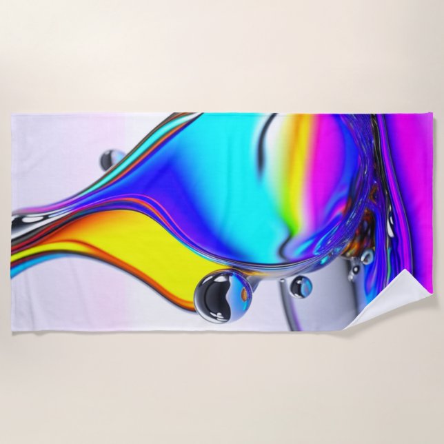 Iridescent Liquid Strandtuch (Vorderseite)