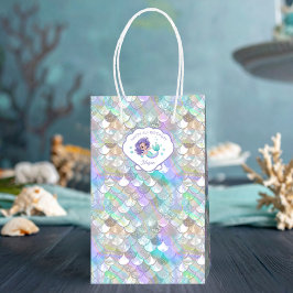 Iridescent Mermaid Scales Clam Muschel V1 ID1144 Mittlere Geschenktüte