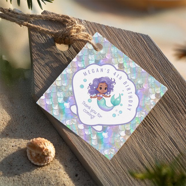 Iridescent Mermaid Scales Clam Muschel V2 ID1144 Geschenkanhänger (Von Creator hochgeladen)