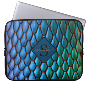 Iridescent Mermaid Schwanzes Dragon Scales Fantasy Laptopschutzhülle