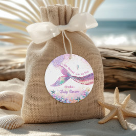 Iridescent Mermaid Tail Pastel Ocean Girl Geschenkanhänger