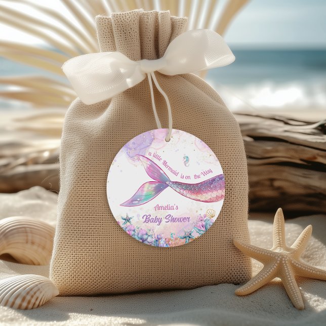 Iridescent Mermaid Tail Pastel Ocean Girl Geschenkanhänger (Von Creator hochgeladen)