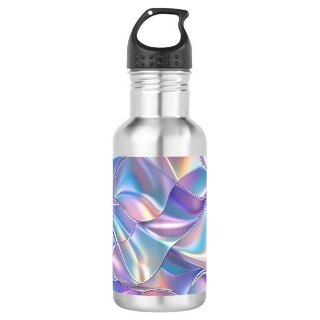 Iridescent Metallic 6 geometrisch Edelstahlflasche (Vorderseite)