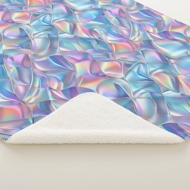 Iridescent Metallic 6 geometrisch Sherpadecke (3/4)