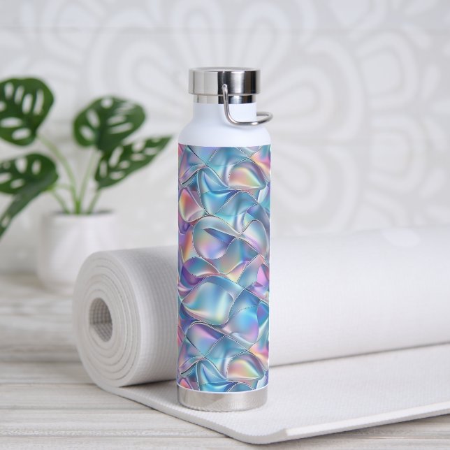 Iridescent Metallic 6 geometrisch Trinkflasche (Yoga)
