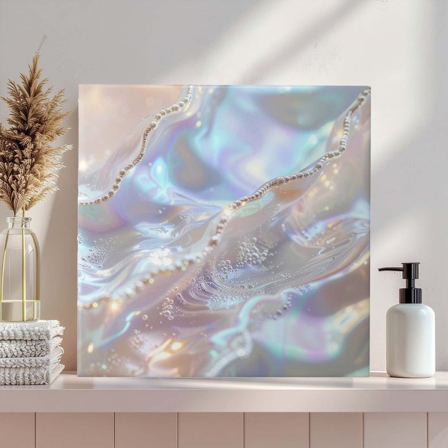Iridescent Mother of Pearl Abstract ID1173b Fliese (Von Creator hochgeladen)
