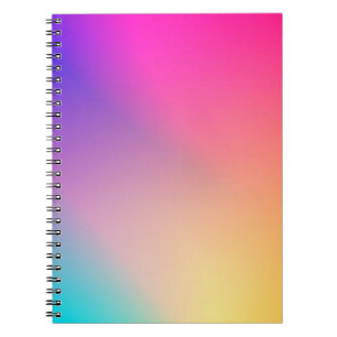 Iridescent Neon Hot Pink Fotografie Rainbow Cool Notizblock