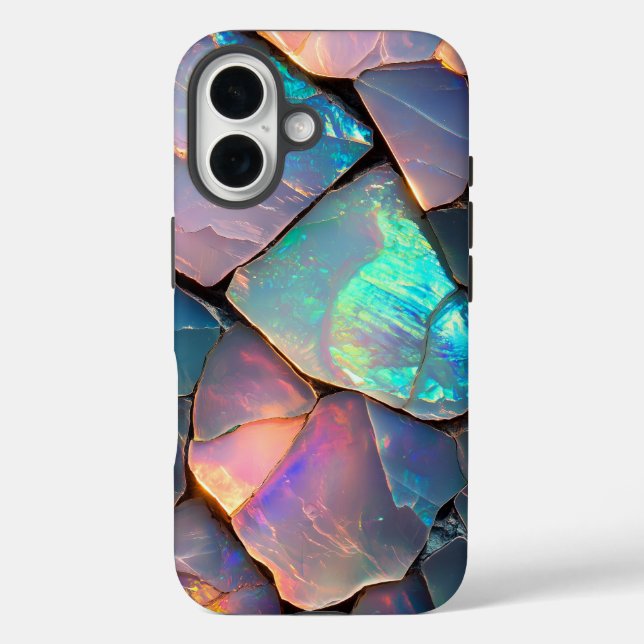 Iridescent Opal Shard Phone Case (Rückseite)
