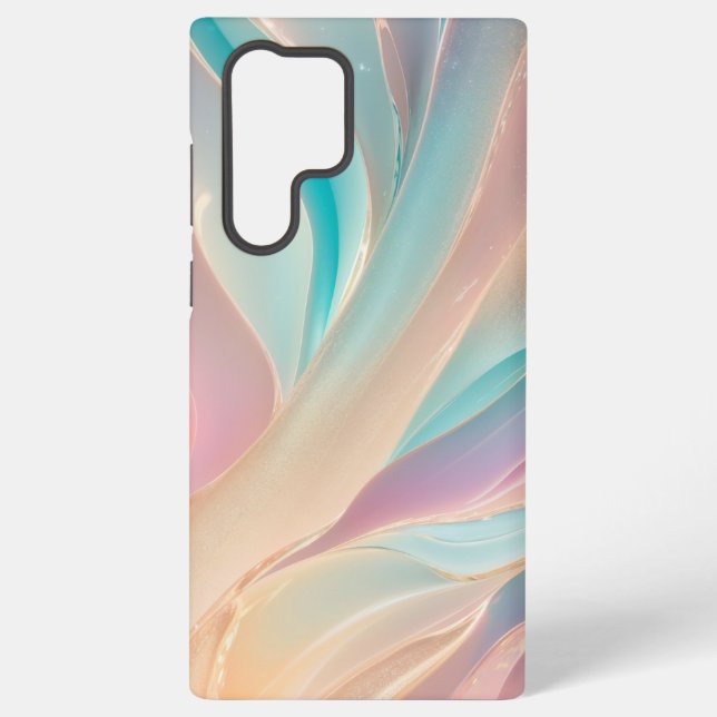 Iridescent Pastel Aurora Phone Case Samsung Galaxy Hülle (Rückseite)