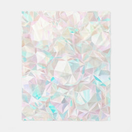 Iridescent pastel crystal fleecedecke
