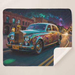 Iridescent Punk Tribal Classic Car Art Sherpadecke