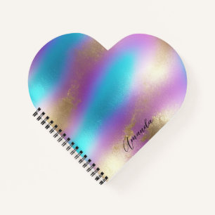 Iridescent Rainbow Glam Notizbuch