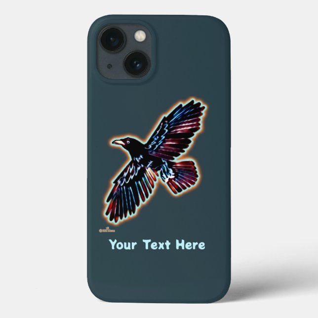 Iridescent Raven Case-Mate iPhone Hülle (Rückseite)