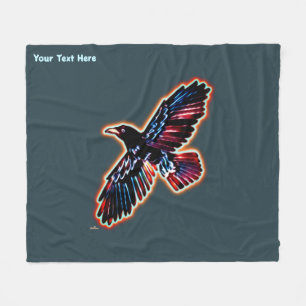 Iridescent Raven Fleecedecke