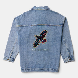 Iridescent Raven Jeansjacke