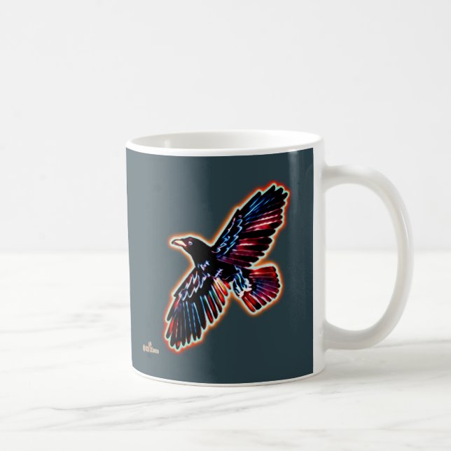 Iridescent Raven Kaffeetasse (Rechts)